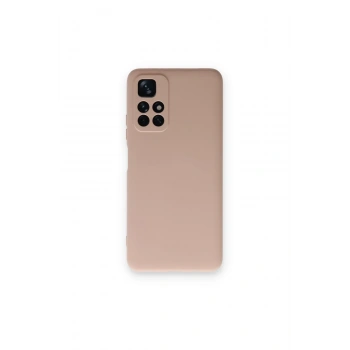 Mey İthalat®   Redmi Note 11T Kılıf Nano içi Kadife Silikon - Pudra