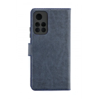 Mey İthalat®   Redmi Note 11T Kılıf Trend S Plus Kapaklı Kılıf - Lacivert