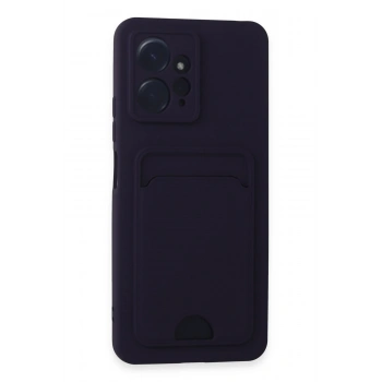 Mey İthalat®   Redmi Note 12 4G Kılıf Kelvin Kartvizitli Silikon - Derin Mor