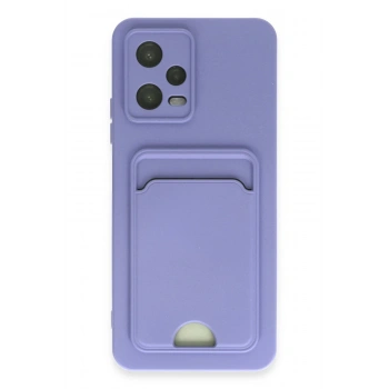 Mey İthalat®   Redmi Note 12 4G Kılıf Kelvin Kartvizitli Silikon - Lila