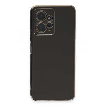 Mey İthalat®   Redmi Note 12 4G Kılıf Volet Silikon - Siyah
