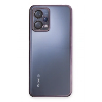 Mey İthalat®   Redmi Note 12 5G Kılıf  Lensli Silikon - Mor