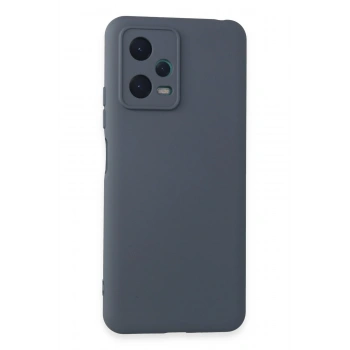 Mey İthalat®   Redmi Note 12 5G Kılıf Nano içi Kadife Silikon - Gri