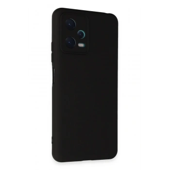 Mey İthalat®   Redmi Note 12 5G Kılıf Nano içi Kadife Silikon - Siyah