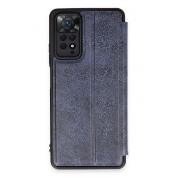 Mey İthalat®   Redmi Note 12 Pro 4G Kılıf Flip Cover - Lacivert