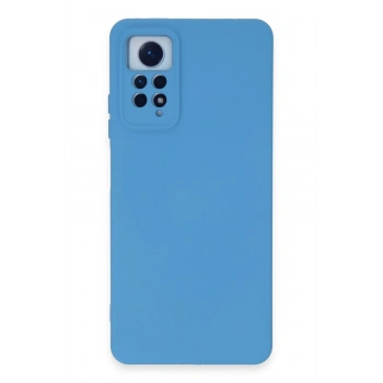 Mey İthalat®   Redmi Note 12 Pro 4G Kılıf Nano içi Kadife Silikon - Mavi