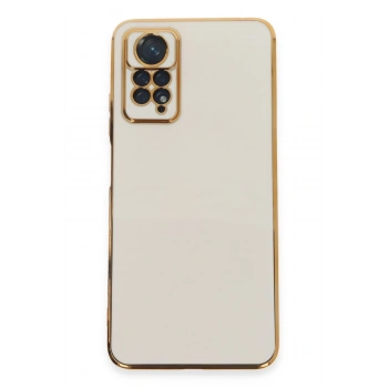 Mey İthalat®   Redmi Note 12 Pro 4G Kılıf Volet Silikon - Beyaz