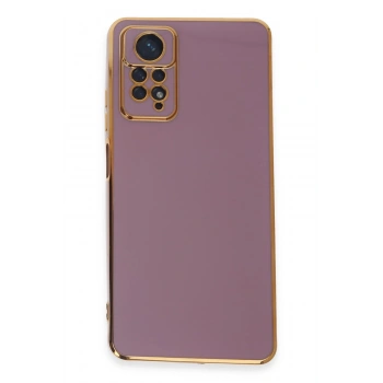 Mey İthalat®   Redmi Note 12 Pro 4G Kılıf Volet Silikon - Mor