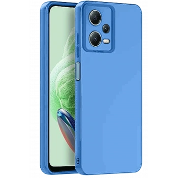 Mey İthalat®   Redmi Note 12 Pro 5G Kılıf Nano içi Kadife Silikon - Mavi