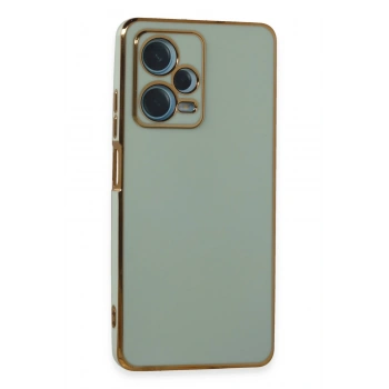 Mey İthalat®   Redmi Note 12 Pro Plus Kılıf Volet Silikon - Açık Yeşil