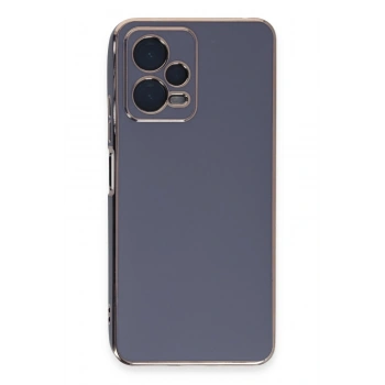 Mey İthalat®   Redmi Note 12 Pro Plus Kılıf Volet Silikon - Mavi
