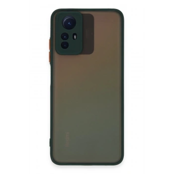 Mey İthalat®   Redmi Note 12S Kılıf Montreal Silikon Kapak - Yeşil