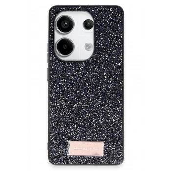 Mey İthalat®   Redmi Note 13 Pro 4G Bright Simli Kapak - Siyah