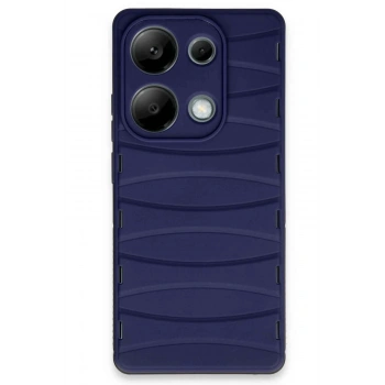 Mey İthalat®   Redmi Note 13 Pro 4G Kılıf Bibercas Silikon Kapak - Lacivert
