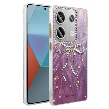 Mey İthalat®   Redmi Note 13 Pro 4G Kılıf Blade Aynalı Desenli Kapak - Desen 1
