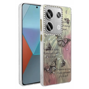 Mey İthalat®   Redmi Note 13 Pro 4G Kılıf Blade Aynalı Desenli Kapak - Desen 6