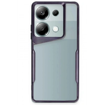 Mey İthalat®   Redmi Note 13 Pro 4G Kılıf Boyi Silikon Kapak - Derin Mor