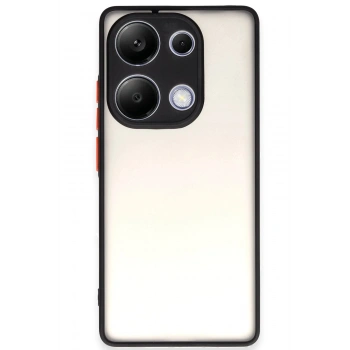 Mey İthalat®   Redmi Note 13 Pro 4G Kılıf Montreal Silikon Kapak - Siyah