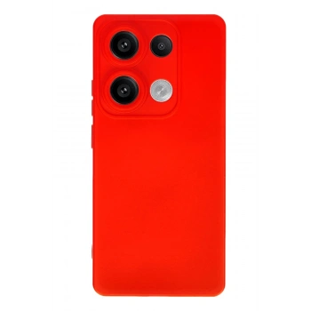 Mey İthalat®   Redmi Note 13 Pro 4G Kılıf Nano içi Kadife Silikon - Kırmızı