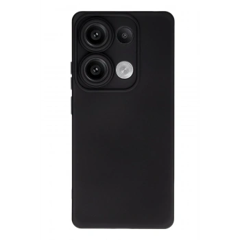 Mey İthalat®   Redmi Note 13 Pro 4G Kılıf Nano içi Kadife Silikon - Siyah