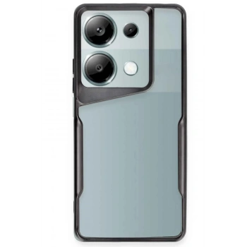 Mey İthalat®   Redmi Note 13 Pro 5G Kılıf Boyi Silikon Kapak - Siyah
