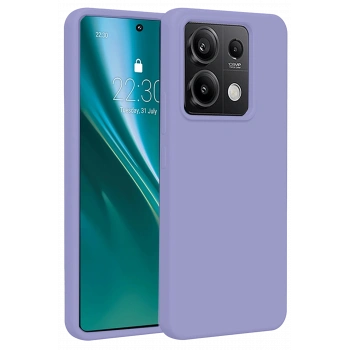 Mey İthalat®   Redmi Note 13 Pro 5G Kılıf First Silikon - Lila