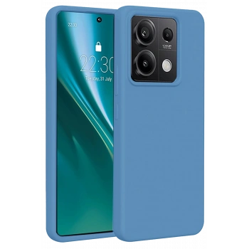 Mey İthalat®   Redmi Note 13 Pro 5G Kılıf First Silikon - Mavi