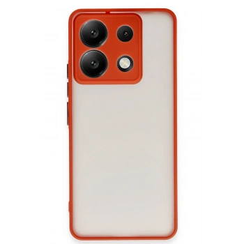 Mey İthalat®   Redmi Note 13 Pro 5G Kılıf Montreal Silikon Kapak - Kırmızı