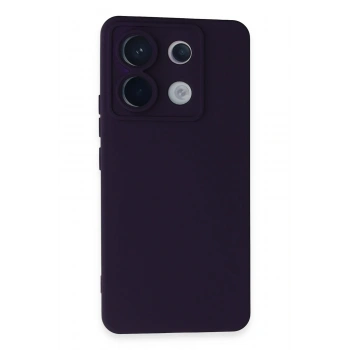 Mey İthalat®   Redmi Note 13 Pro 5G Kılıf Nano içi Kadife Silikon - Mor