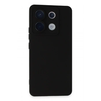Mey İthalat®   Redmi Note 13 Pro 5G Kılıf Nano içi Kadife Silikon - Siyah