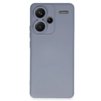Mey İthalat®   Redmi Note 13 Pro Plus Kılıf Nano içi Kadife Silikon - Gri