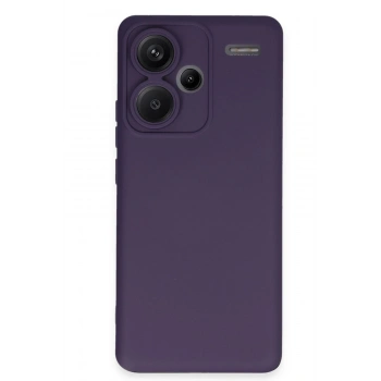 Mey İthalat®   Redmi Note 13 Pro Plus Kılıf Nano içi Kadife Silikon - Mor