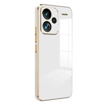 Mey İthalat®   Redmi Note 13 Pro Plus Kılıf Volet Silikon - Beyaz