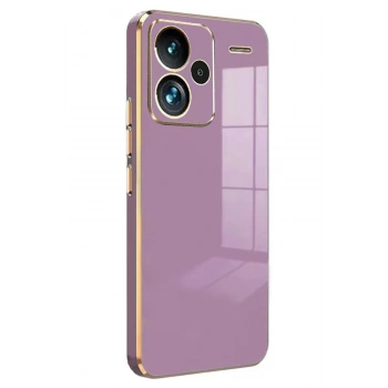 Mey İthalat®   Redmi Note 13 Pro Plus Kılıf Volet Silikon - Mor