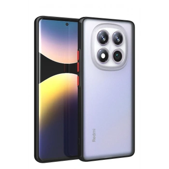 Mey İthalat®   Redmi Note 14 Pro 4G Kılıf Montreal Silikon Kapak - Siyah