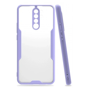 Mey İthalat®   Redmi Note 8 Pro Kılıf Platin Silikon - Lila