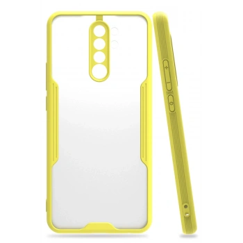 Mey İthalat®   Redmi Note 8 Pro Kılıf Platin Silikon - Sarı