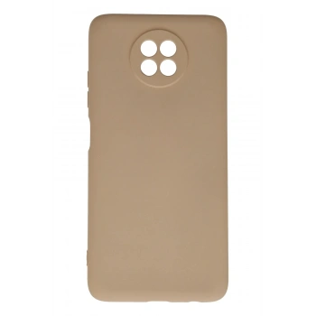 Mey İthalat®   Redmi Note 9 5G Kılıf Nano içi Kadife Silikon - Bej