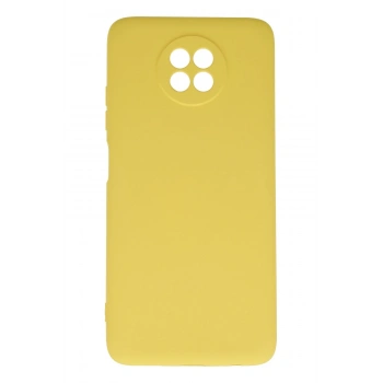 Mey İthalat®   Redmi Note 9 5G Kılıf Nano içi Kadife Silikon - Sarı