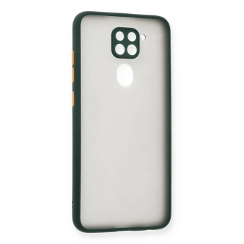 Mey İthalat®   Redmi Note 9 Kılıf Montreal Silikon Kapak - Yeşil