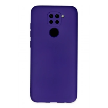 Mey İthalat®   Redmi Note 9 Kılıf Nano içi Kadife Silikon - Mor