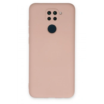 Mey İthalat®   Redmi Note 9 Kılıf Nano içi Kadife Silikon - Pudra