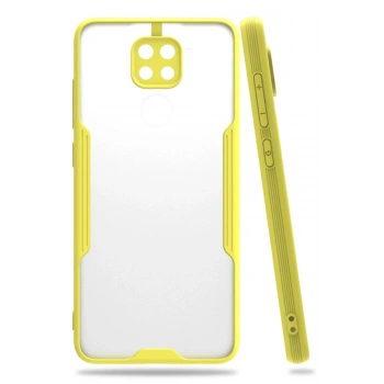 Mey İthalat®   Redmi Note 9 Kılıf Platin Silikon - Sarı