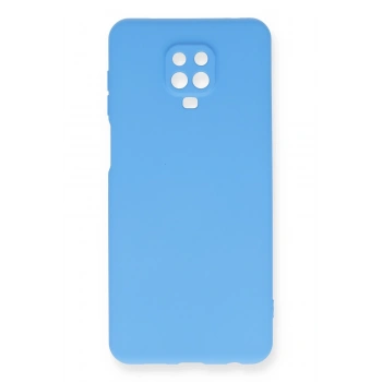 Mey İthalat®   Redmi Note 9 Pro Kılıf Nano içi Kadife Silikon - Mavi