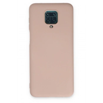 Mey İthalat®   Redmi Note 9 Pro Kılıf Nano içi Kadife Silikon - Pudra