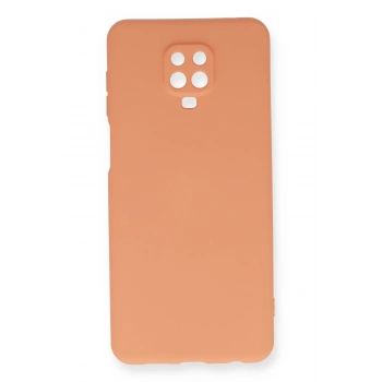 Mey İthalat®   Redmi Note 9 Pro Kılıf Nano içi Kadife Silikon - Turuncu