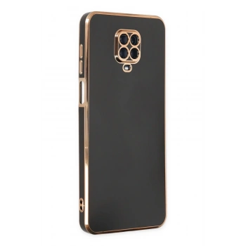 Mey İthalat®   Redmi Note 9 Pro Kılıf Volet Silikon - Siyah
