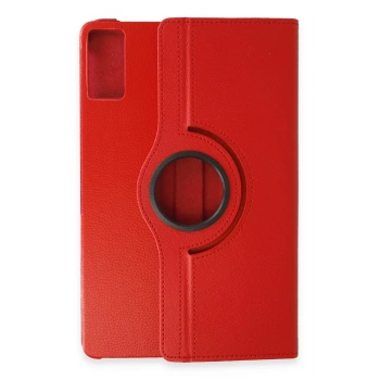 Mey İthalat®   Redmi Pad SE Kılıf 360 Tablet Deri Kılıf - Kırmızı