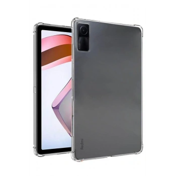 Mey İthalat®   Redmi Pad SE Kılıf Anti Shock Tablet Silikon - Şeffaf