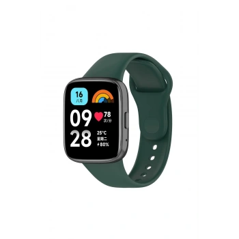 Mey İthalat®   Redmi Watch 3 Active Klasik Kordon - Haki Yeşil